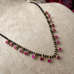 Simple Mangalsutra -Red-G12751