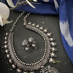 Silver Polish Lakshmi Neckpiece -S783