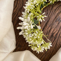 Vriksham White Floral Veni - Flower Accessory-H848