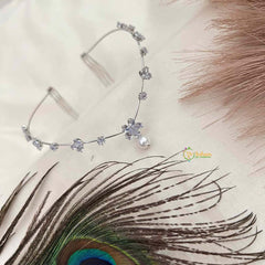 Vriksham Floral CZ Stone Hair Vine With Faux Pearl Drop-G22074