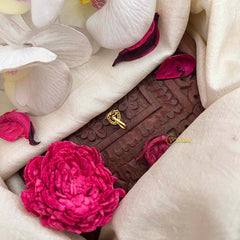 Vriksham Triangle Style AD Stone White Press Naths/Nose Pin-G21452