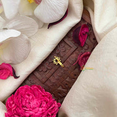 Vriksham Floral AD Stone White Press Naths/Nose Pin-G21443