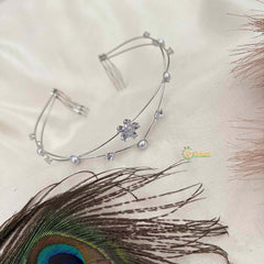 Vriksham Double Strand Floral With Pearl  Vine Hair Vine-G22078