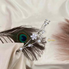 Vriksham Double Strand Floral With Pearl  Vine Hair Vine-G22078