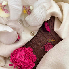 Vriksham Trio Style AD Stone Red White Press Naths/Nose Pin-G21448