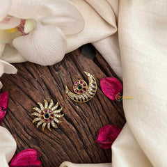 Vriksham Classic Sparkling AD Studded Celestial Hair Chandran & Suryan Billai-G21489