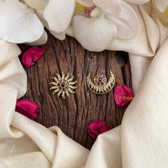 Vriksham Classic Sparkling AD Studded Celestial Hair Chandran & Suryan Billai-G21489