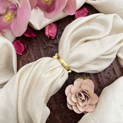 Vriksham Antique Floral Jadau Kundan Finger Ring-Red Green & White-J3418