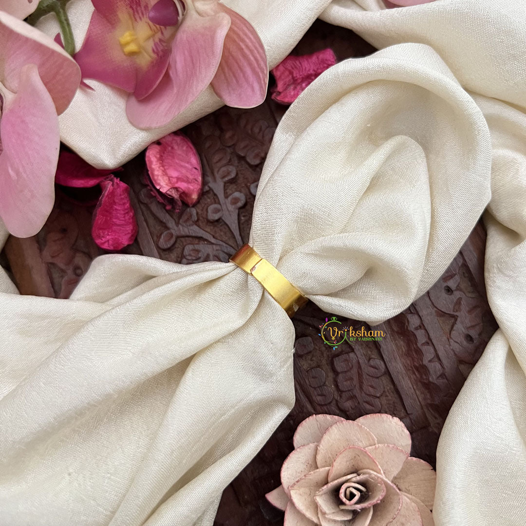 Vriksham Elegant Floral Jadau Kundan Finger Ring-Red & White-J3675