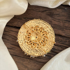 Antique Cluster Pearl Billai- Paisley Bun Billai -Green -G10367
