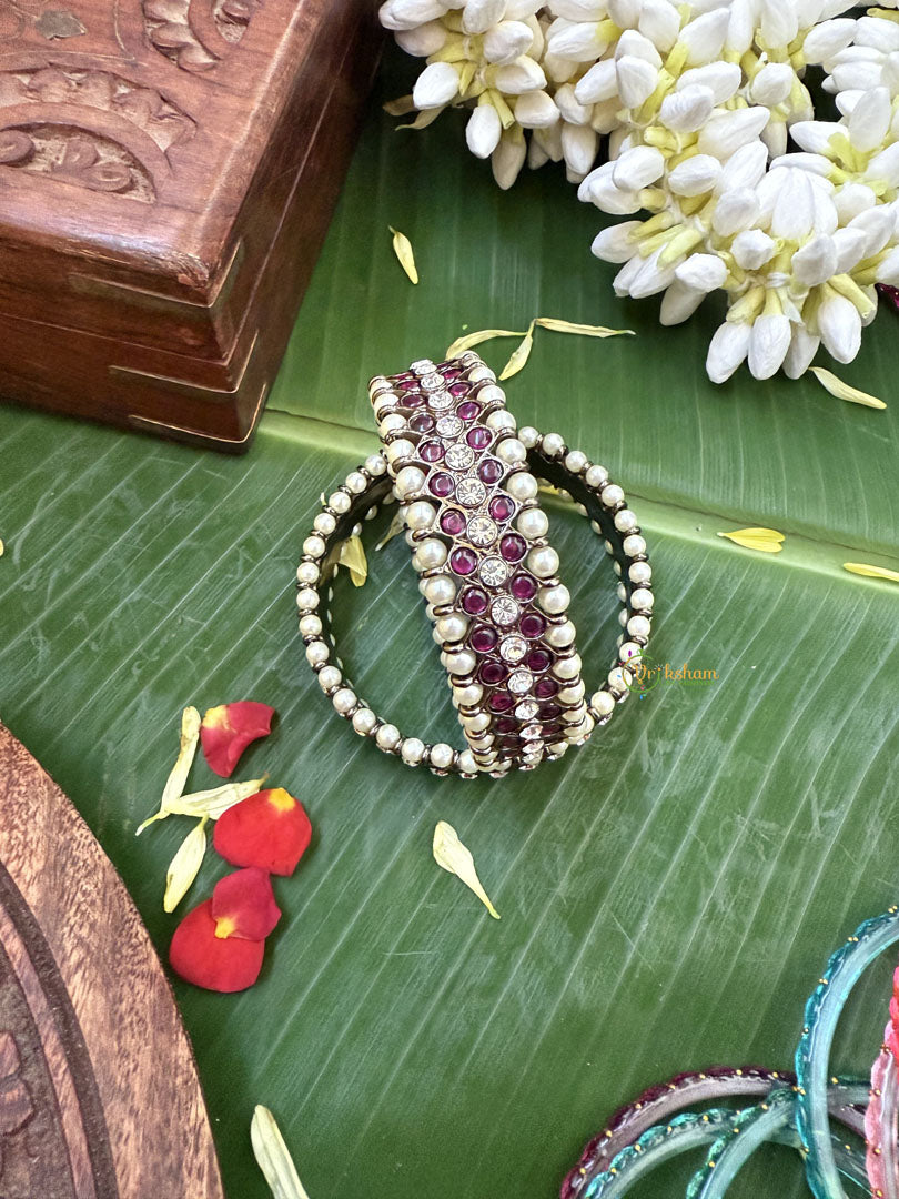 Vriksham Precious Black Polish Kemp Bangle-G17947
