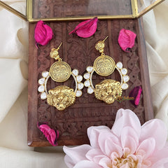 Vriksham Gold Look Alike Tiger Face Sabyasachi Inspired Earring-Mossanite-G18229