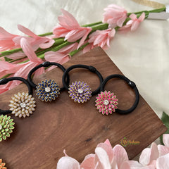 Return Gift Rubber Band-Flower Pendant-6 pieces Set- RG146