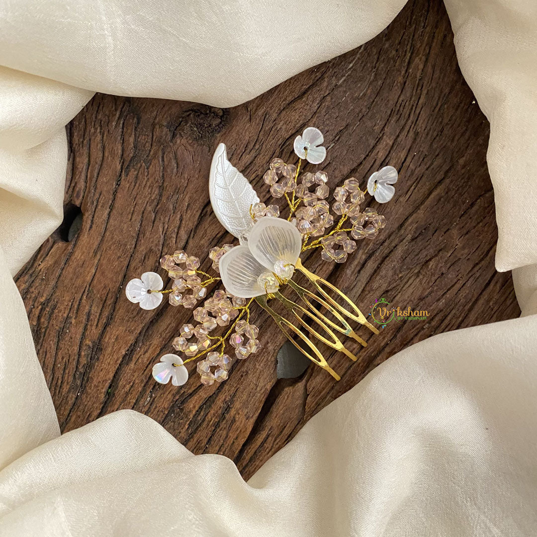 Vriksham Elegant Beads Bun Juda Pin Bridal Brooch for Hairstyle-H918