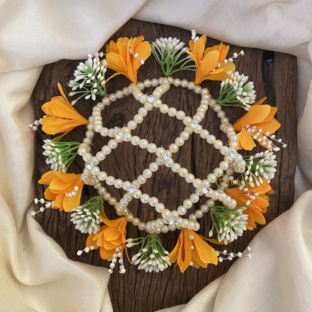 Vriksham Elegant Floral Hair Bun Cage Accessory-H953