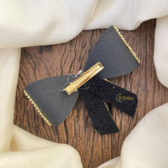 Vriksham Stone Studded Beaded Bow Style Hair Pin-Hair Accessories-H951