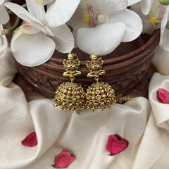 Vriksham Exquisite Gold Look Alike Jhumka-Gold Beads-G18257
