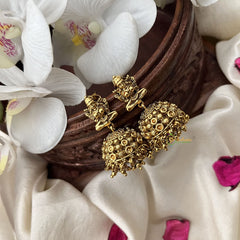 Vriksham Exquisite Gold Look Alike Jhumka-Gold Beads-G18257