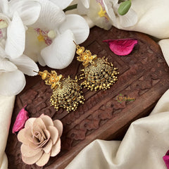 Vriksham Exquisite Gold Look Alike Jhumka-Gold Beads-G18257