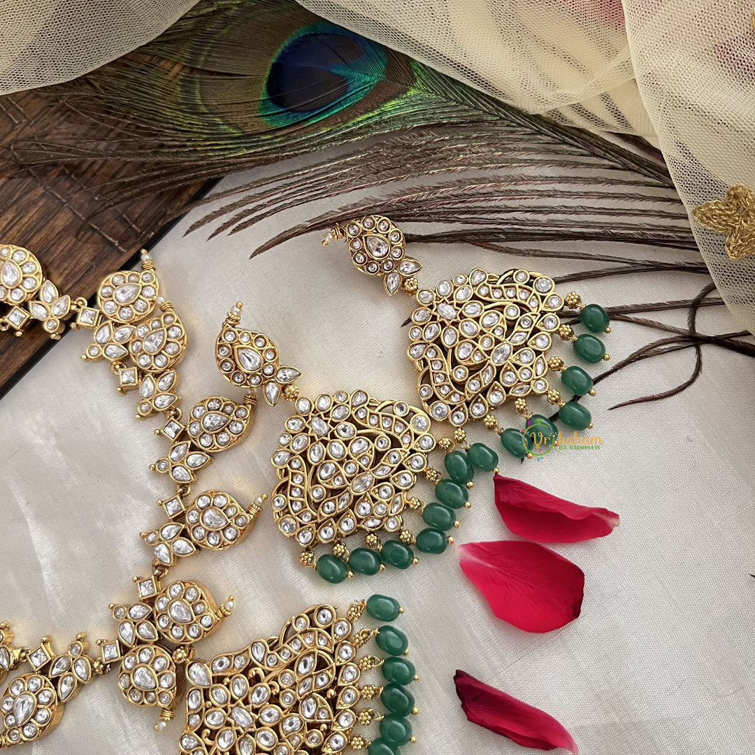 Vriksham Designer Floral With Maanga Style Neckpiece-Reversible-G19096