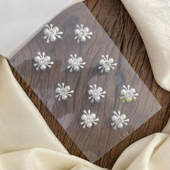 Vriksham Elegant White Pearl & Stone Bridal Hair Accessories-H970