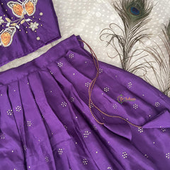 Vriksham Purple Color Indian Traditional Girls Lehenga Set-Butterfly-VS4201