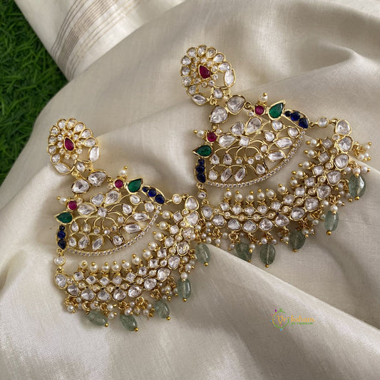 Traditional Kemp Earrings- Pearls & Beads - G12041