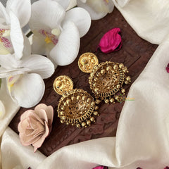 Vriksham Exquisite Gold Look Alike Jhumka-Green-Gold Bead-G18203