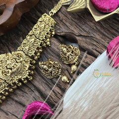 Vriksham Gold Look Alike Lakshmi Short Neckpiece-G17936