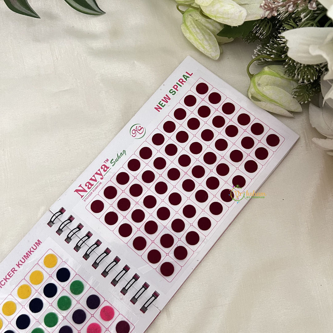 Vriksham 360 Bindi 54 Color Size 3 Bindi Book-BB242