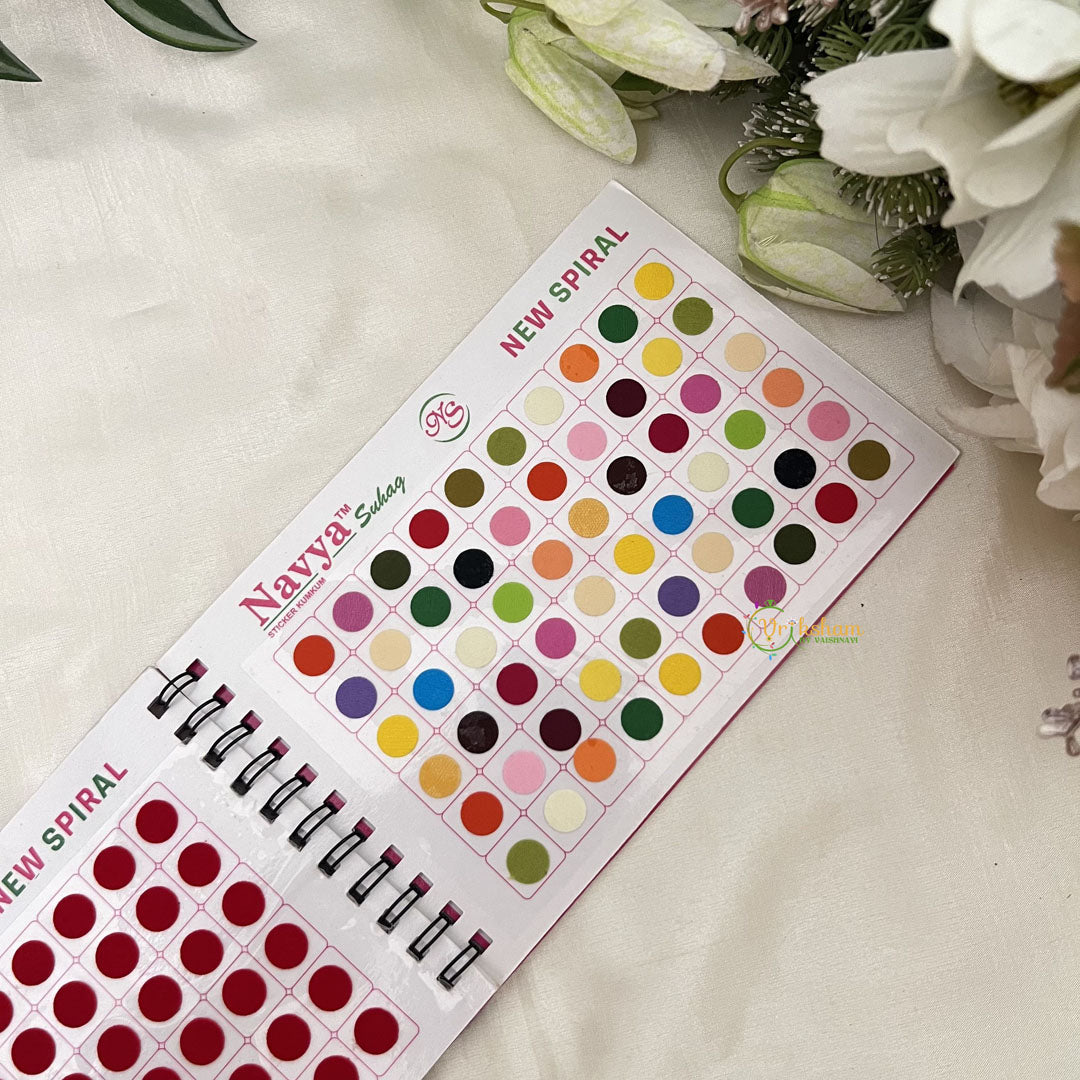 Vriksham 360 Bindi 54 Color Size 3 Bindi Book-BB242