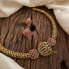 Stylish AD Stone Hasli Choker-G12073