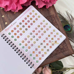 Vriksham Designer Navya Suhag Rose Spiral Bindi Book(D No:36P2 LCT Stone Pastal Fancy)-BB353