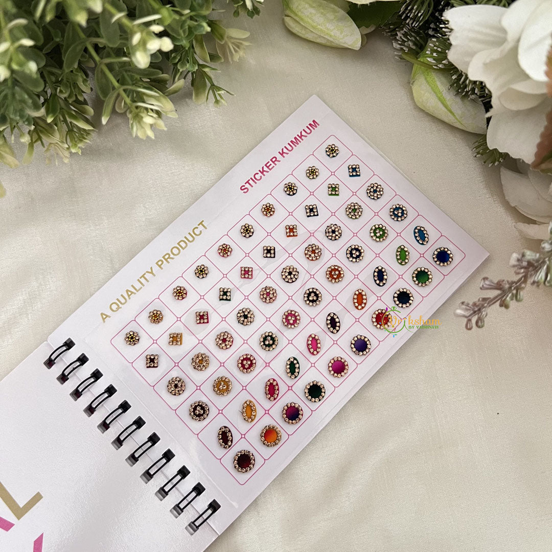 Vriksham LCT Stone Fancy Bindi Book(D NO 30K2)-BB262