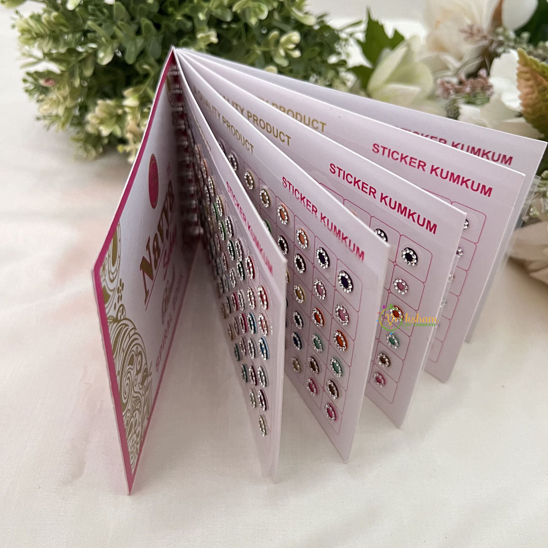 Vriksham WT Stone Pestal Premium Bindi Book(300 Bindi)-BB256
