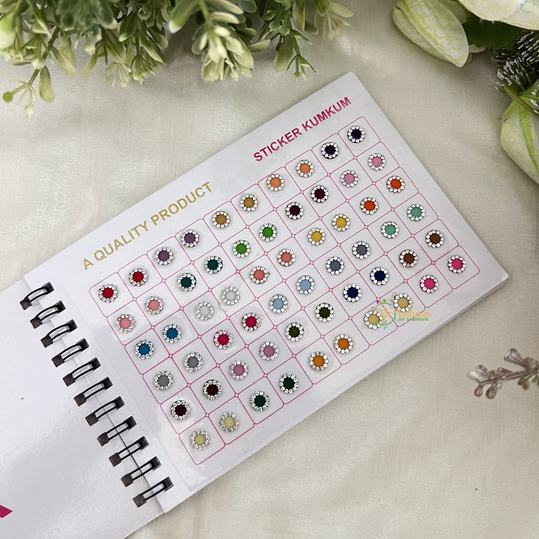 Vriksham WT Stone Pestal Premium Bindi Book(300 Bindi)-BB256