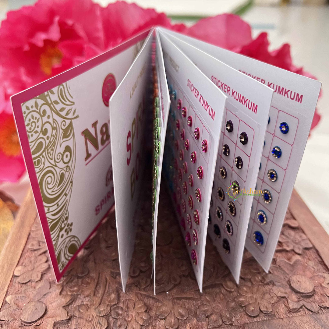 Vriksham Navya Suhag Spiral Bindi Book(D NO:30P11  LCT Stone Fancy)-BB326