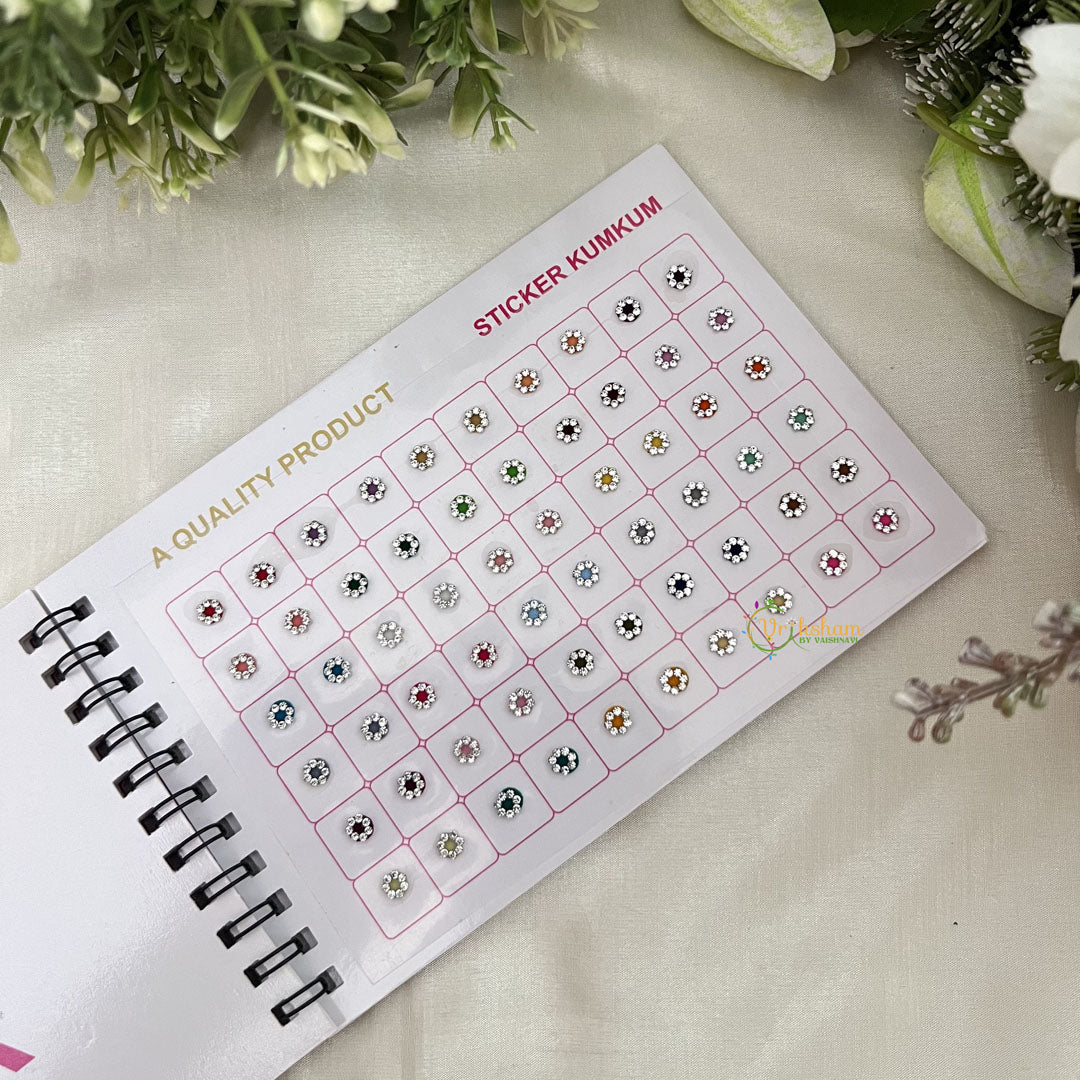 Vriksham WT Stone Pestal Premium Bindi Book(300 Bindi)-BB256