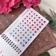 Vriksham Navya Suhag Spiral Bindi Book(D NO:30P11  LCT Stone Fancy)-BB326