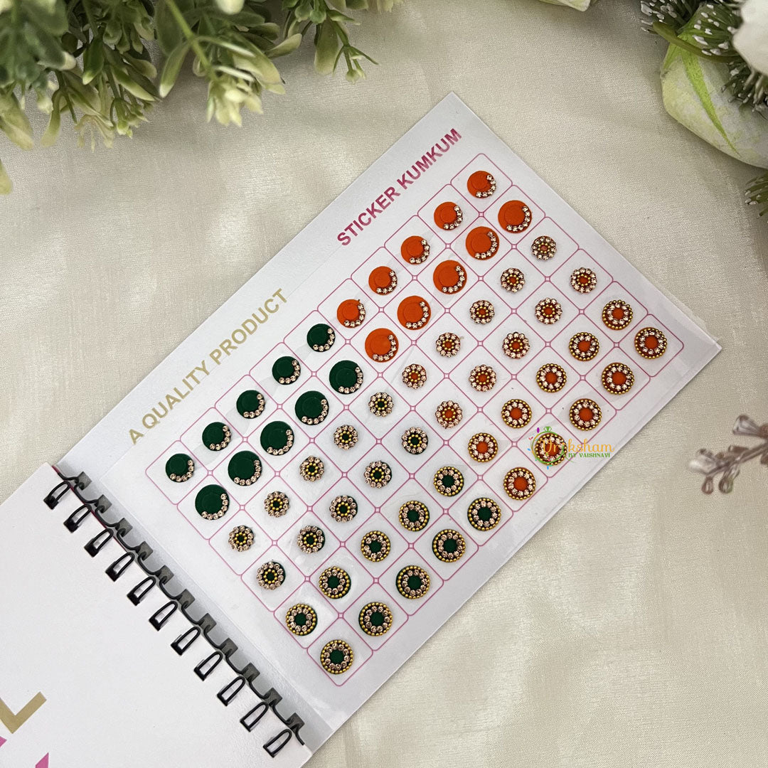 Vriksham LCT Stone 10 Color Bindi Book(300 Bindi)-BB261