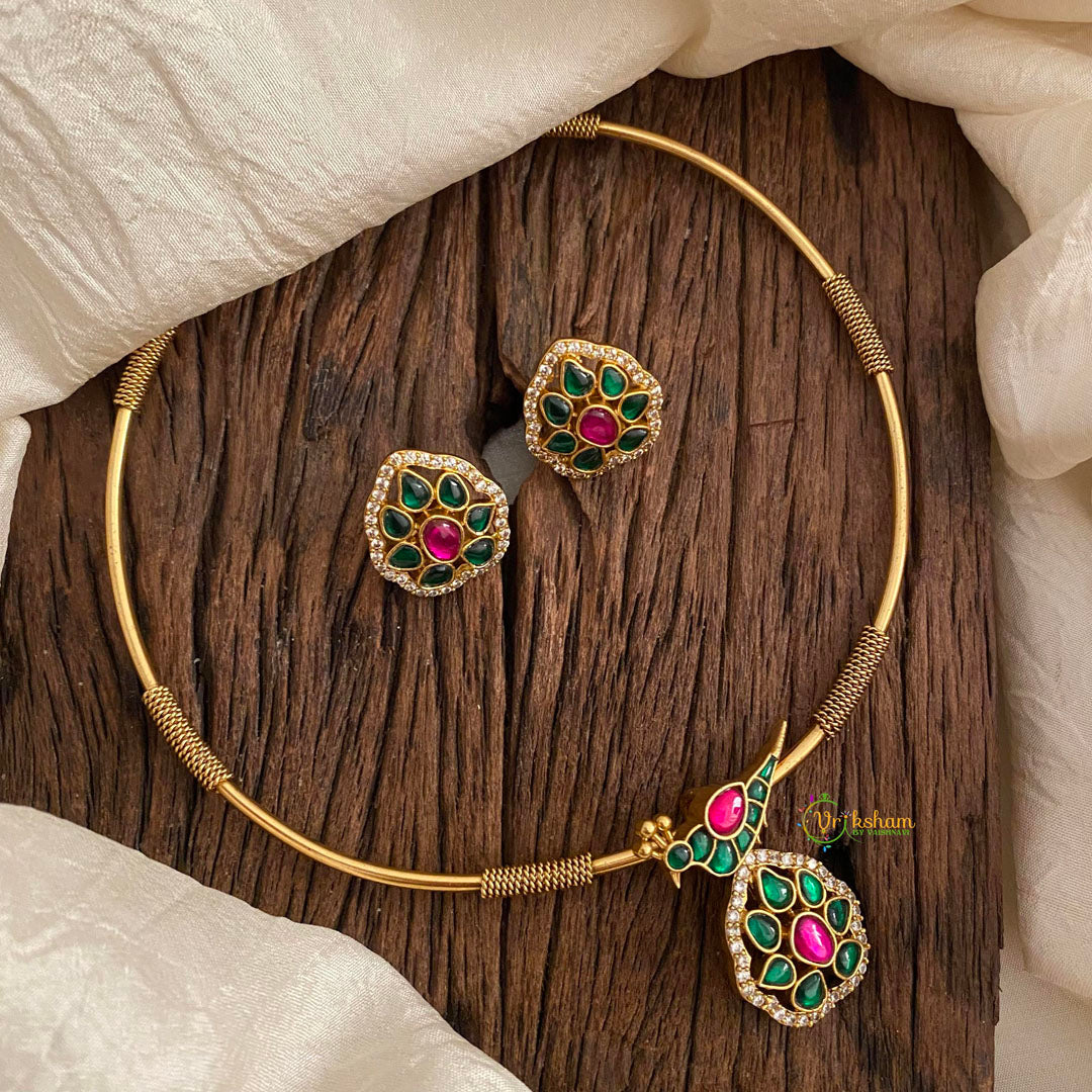 Elegant AD Stone Hasli Choker-Kili-G12084