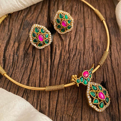 Elegant AD Stone Hasli Choker-Kili-G12084