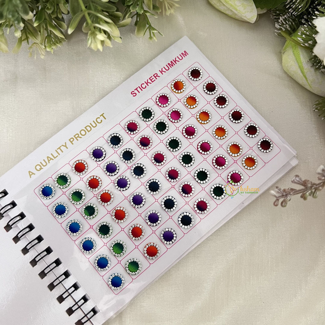 Vriksham WT Stone Shaded Border Bindi Book(300 Bindi)-BB260