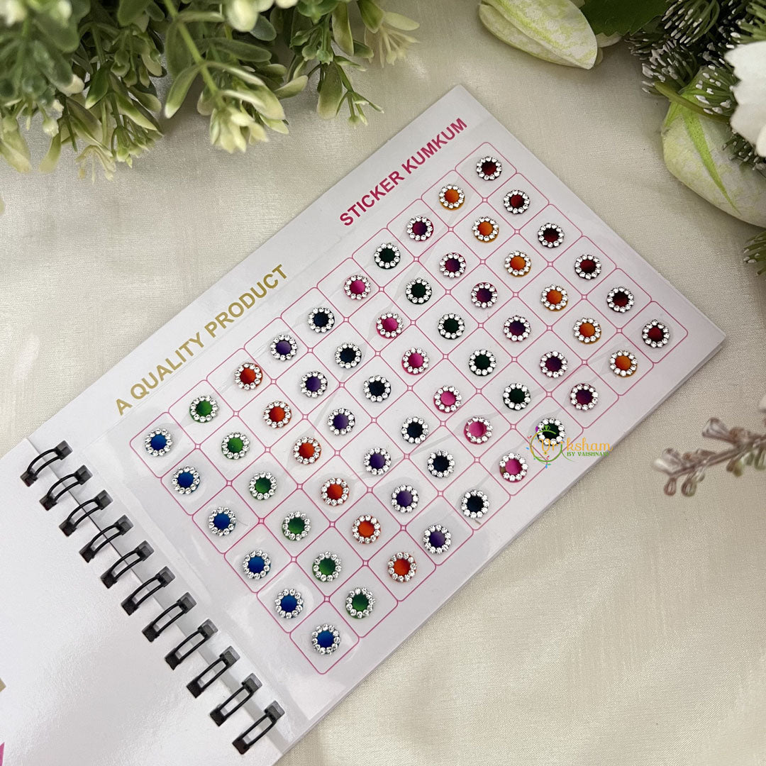 Vriksham WT Stone Shaded Border Bindi Book(300 Bindi)-BB260