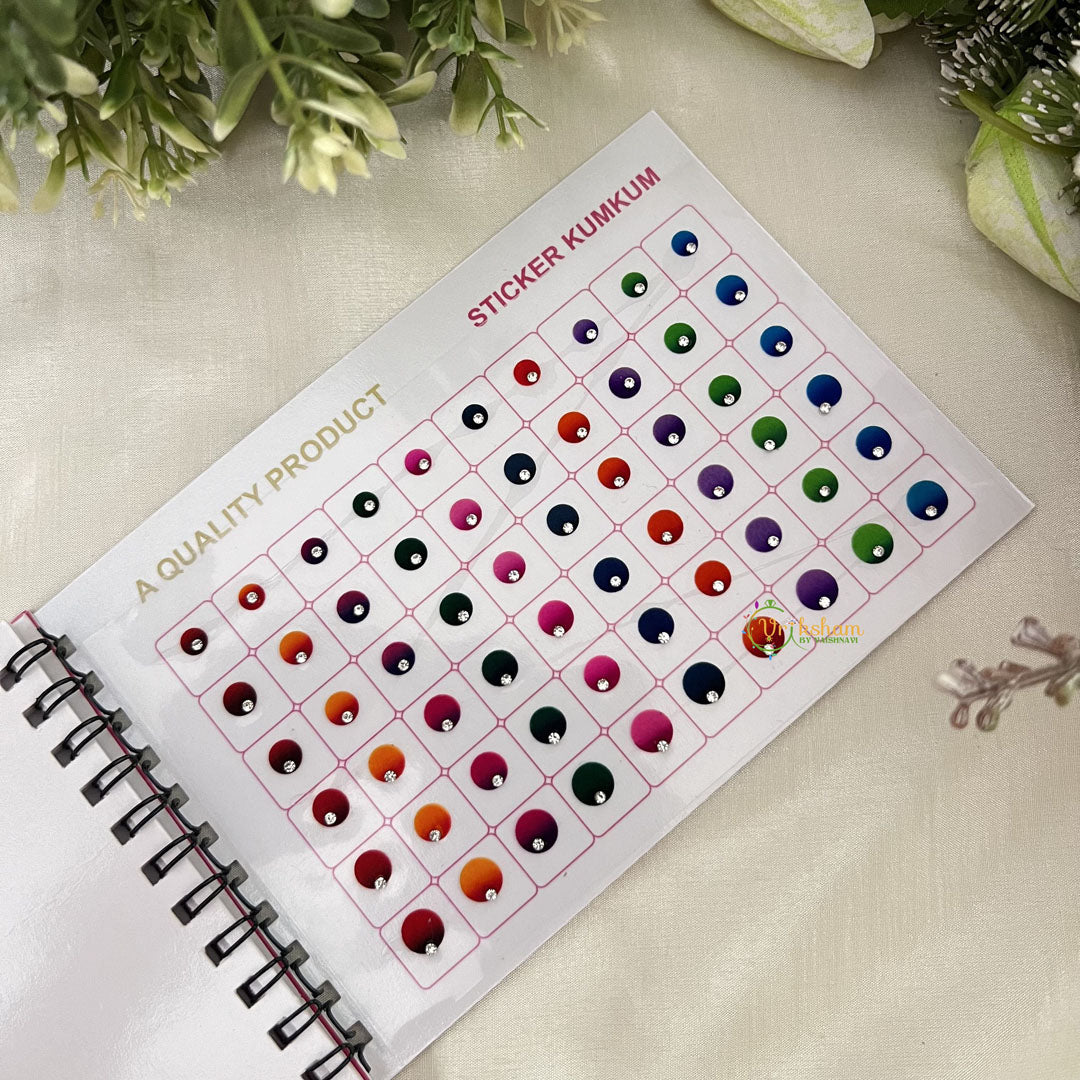 Vriksham WT Stone Shaded Border Bindi Book(300 Bindi)-BB260