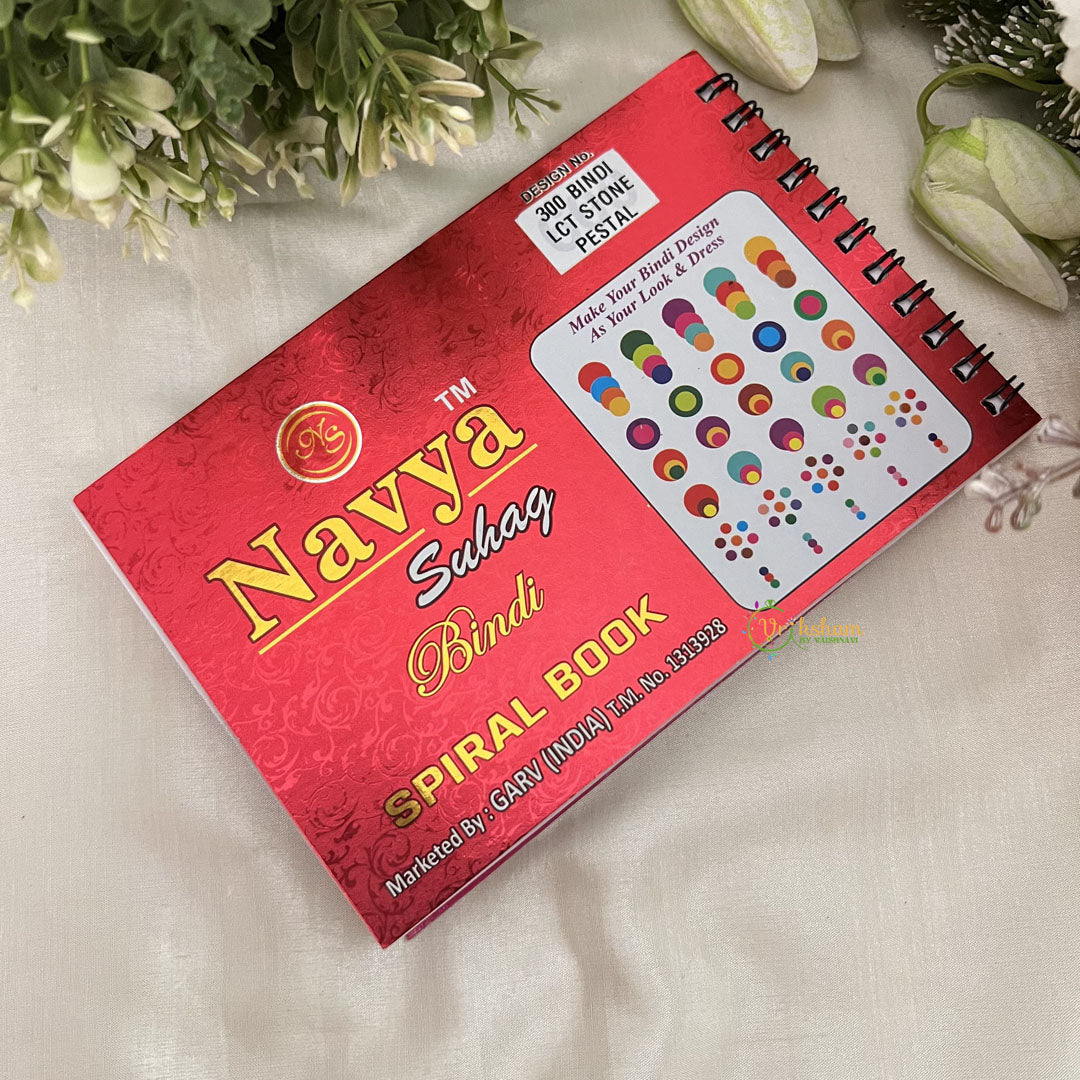Vriksham LCT Stone Pestal Mix Shape Bindi Book(300 BINDI)-BB253