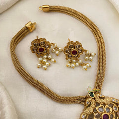 Premium AD Stone Floral Addigai Choker-G12066