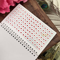 Vriksham Vidhi Sticker Kumkum Spiral Bindi Book( 1 Pari )-BB3563