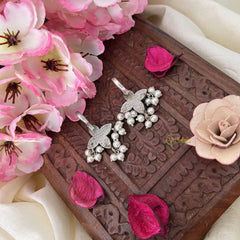 Vriksham Four Pattle Maharashtrian Style Press Bugadi-Multicolor-White Bead-J3149