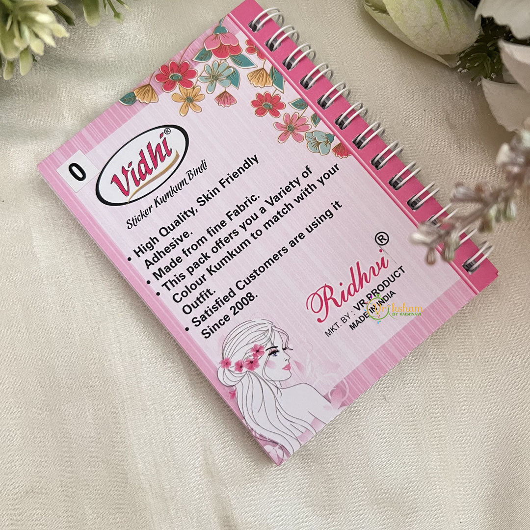 Vriksham Vidhi Sticker Kumkum Bindi Book-BB288